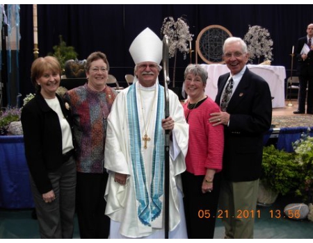Bishop Ray with Trinity Members